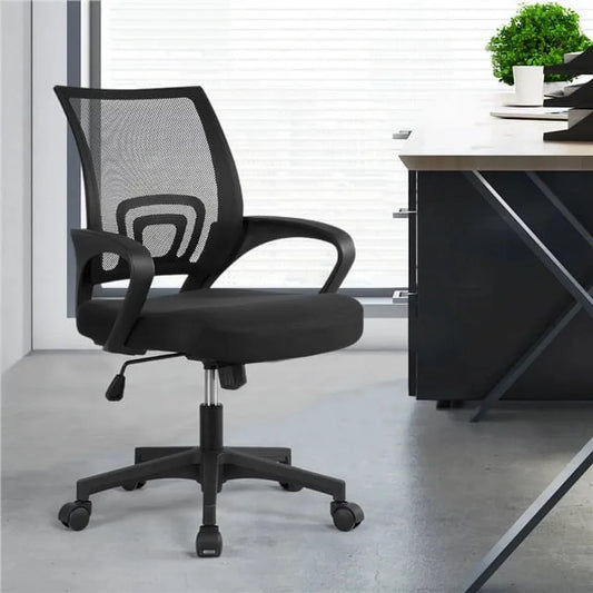 Height Adjustable with Armrests Mid Back Home Office